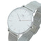 ダニエルウェリントン 腕時計 CLASSIC STERLING 36 シルバー DW00100306 ホワイト シルバー